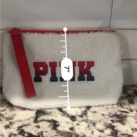 Limited Edition Cozy Plush Fleece Beauty Bag, Assorted VS PINK - Picture 10 of 10